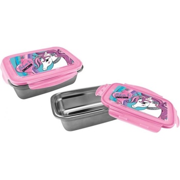 Graffiti Метална кутия за храна Graffiti Unicorn - Believe in Unicorn, 800 ml (241421)