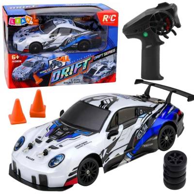 LEAN Toys RC auto Drift Sport Car bílo-modré 1:24