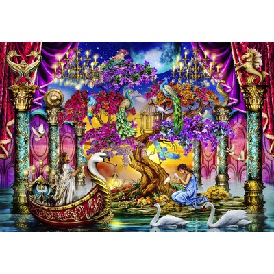 Bluebird Puzzle - Puzzle Ciro Marchetti: Swan Temple - 1 000 piese