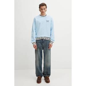Drôle de Monsieur Памучен суичър Slogan Sport (J.SW140.CO127.LBE)