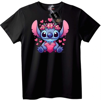 NOONEBRAND Тениска Stitch сърце цвете - 2XL, White