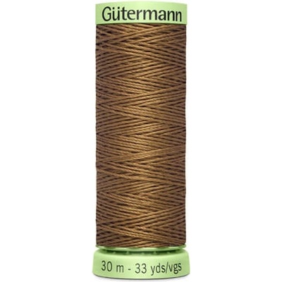 Nit PES Gütermann JEANS - extra silná 30 (30m) barva 124 - hnědá