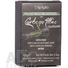 Iteritalia Carbone Attiro Detox 100% rastlinné mydlo čierne uhlie 100 g