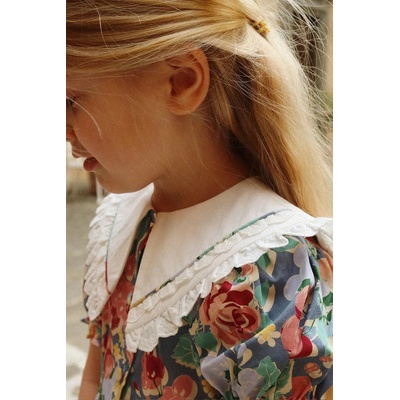 Konges Sløjd рокля babydoll памучна COEUR COLLAR DRESS GOTS (KS105141.PPY2)