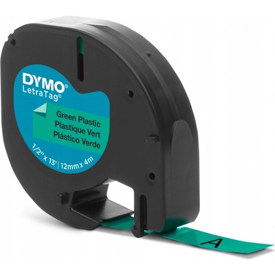 Dymo 91204 S0721640 černý tisk zelený 4 m, 12 mm