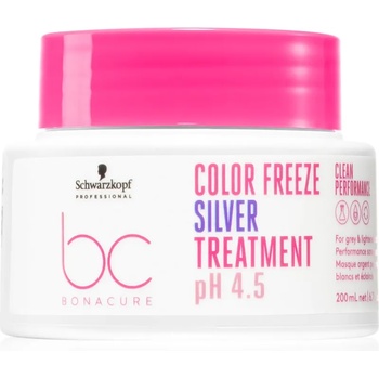 Schwarzkopf BC Bonacure Color Freeze Silver маска неутрализиращ жълтеникавите оттенъци 200ml