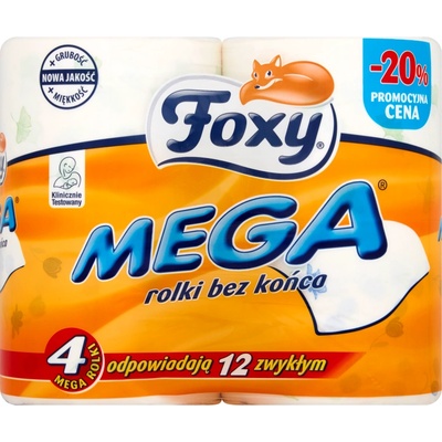 Тоалетна хартия Фокси Мега 4бр (1487)
