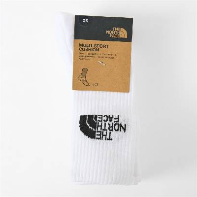 The North Face Чорапи The North Face Multi Sport Cush Crew Sock 3p Tnf B - White FN4