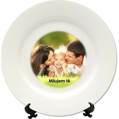 FotoDarky Talíř mělký 20cm, bílý