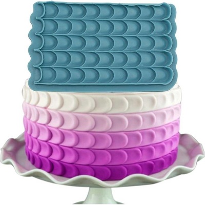 Cakesicq Silikonová formička na povrchy šupiny 17x10,5cm