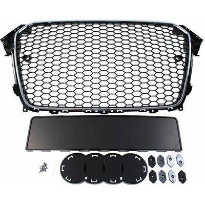 MTuning_F Grill Audi A4 B8 RS-styl chrome-black (12-15) PDC