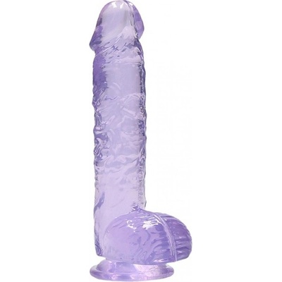 Shots REALROCK Realistic Dildo with Balls Purple 15 cm