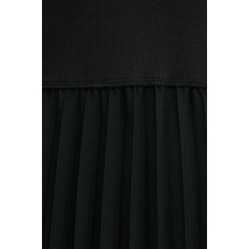 Tommy Hilfiger Рокля Tommy Hilfiger в черно среднодълга разкроена WW0WW44618 (WW0WW44618)