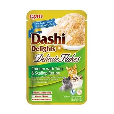 Dashi Delights Delicate Flakes Chicken & Tuna & Scallop 12 x 40 g