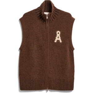 Armedangels Дамски поларен елек ARMEDANGELS Women's Iconic Å Bouclé Knit Vest Casual vest - Claystone (132-1796-0112)