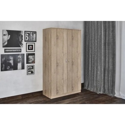Мебелна фабрика НОВ ДОМ - гр. Ямбол Двукрилен гардероб ПРОМО - Дъб Сонома (5506)