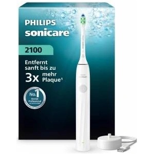 Philips Sonicare Series 2100 Electric Toothbrush - Sonic toothbrush with two intensity settings, EasyStart function, SmartTimer, 14 days battery life, White, Model HX4021/01, [New]