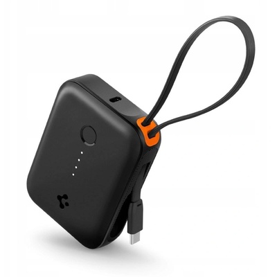 Spigen Essential EA3010BT 10000mAh 30W Power Bank с USB-C кабел, черен (SPN16871)