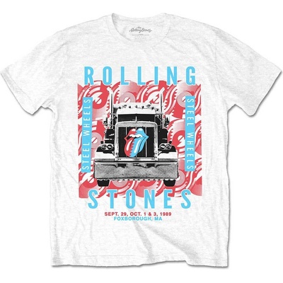 The Rolling Stones tričko Steel Wheels biele