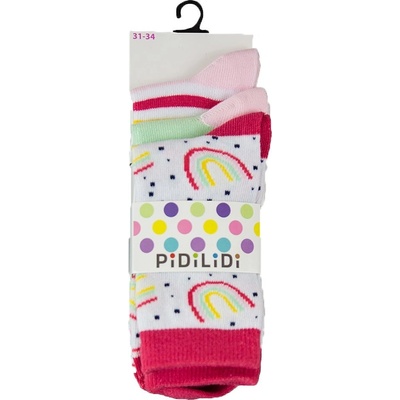 Pidilidi ponožky dívčí 3pack, PD0126, Holka