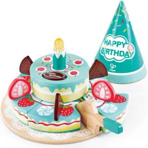 HaPe International Детска играчка Hape - Интерактивна, дървена торта (H3180) - baby
