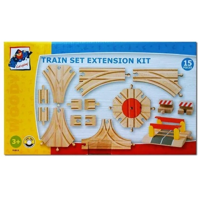 Woodyland Дървени релси за влакче (91813)