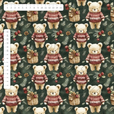 Vánoční medvídek úplet by MIMI [supreme]