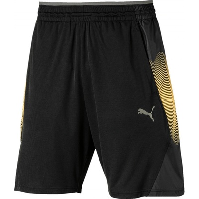 Puma šortky Collective Graphic černá Žlutá