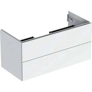 Geberit ONE - Шкаф за мивка 104x50x47 cm, 2 чекмеджета, гланцово бяло 505.264. 00.1 (505.264.00.1)