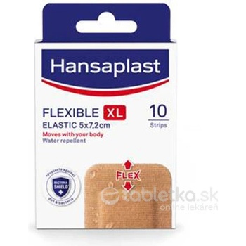 Hansaplast Flexible XL elast.náplast 5 x 7,2 cm 10 ks