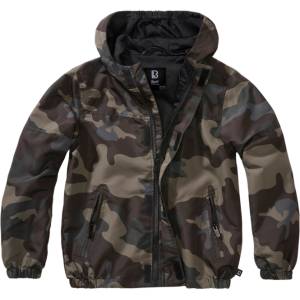 Brandit Детско яке Brandit Summer Frontzip Windbreaker, тъмен камуфлаж (6011.4)