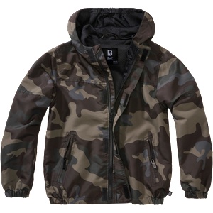 Brandit Детско яке Brandit Summer Frontzip Windbreaker, тъмен камуфлаж (6011.4)