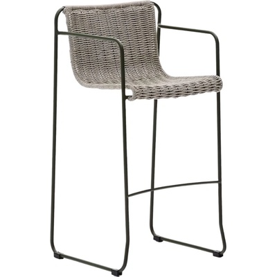 Kave Home Maurina 74,5 cm židle Světle šedá zahradní barová