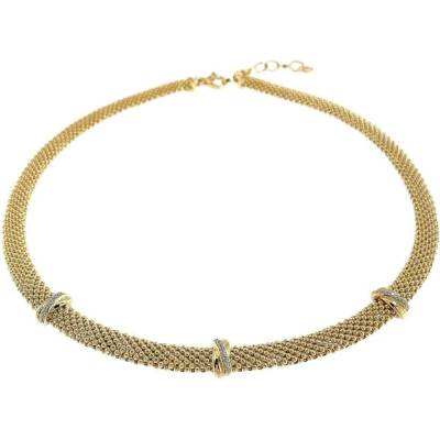 InfinitySilver Luxusný pozlátený náhrdelník s ozdobami SN23168842+