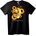 NOONEBRAND Тениска Златен Skull Слънчоглед - M, Black