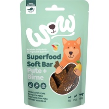 WOW pamlsky Krocan s hruškou Superfood měkké proužky 150 g