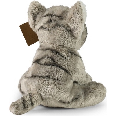 Eco-Friendly mačka šedá sediaca 14 cm