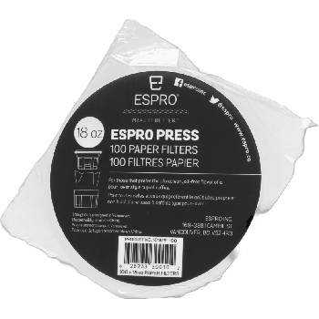 Espro Хартиени филтри за бутална кафеварка Espro 530 мл 100 бр (1018PF-100)