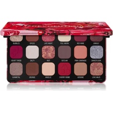 Makeup Revolution Forever Flawless paletka očných tieňov Cherry Rebel 18 x 1,1 g
