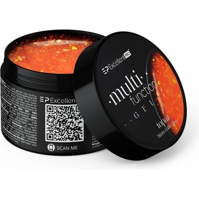 Excellent Pro multifunkční stavební gél s částečkami Topaz 15 g