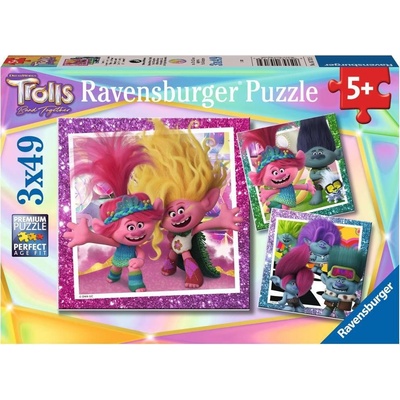 RAVENSBURGER Trollové 3 3x49 dielov