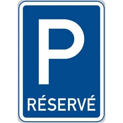 Značka IP 12 Vahrazené parkoviště "RESERVÉ"