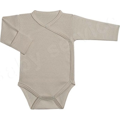 Baby Service Rastúce body zavinovacie Vlnky smotanová Česká výroba Babyservice