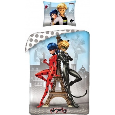 Halantex Kouzelná beruška a Černý kocour Miraculous Ladybug & Cat Noir 140x200 70x90