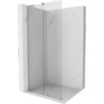 Mexen Velar L плъзгаща се преграда за душ Walk-in 120 x 200 см, прозрачна 8 мм, четкан никел - 871-120-003-03-97 (871-120-003-03-97)