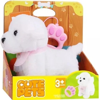 Global Express Far East Ltd Интерактивно куче за разходка - бяло (ad933-115e)