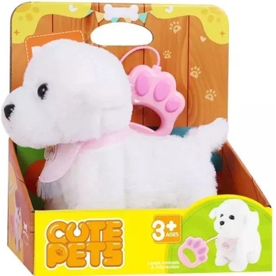 Global Express Far East Ltd Интерактивно куче за разходка - бяло (ad933-115e)