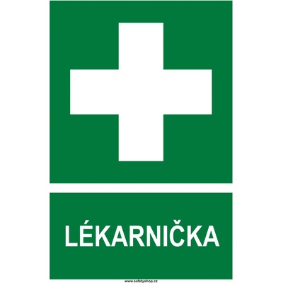 LÉKÁRNIČKA symbol+text samolepící vinylová fólie 200x150 mm – Hledejceny.cz