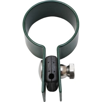 Objímka koncová na sloupek průměr 48 mm, zelená RAL 6005
