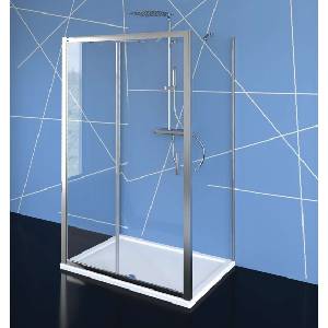 POLYSAN Easy Line - Тристенен душ ъгъл 120x80 см, версия L/R, прозрачно стъкло/хром EL1215EL3215EL3215 (EL1215EL3215EL3215)